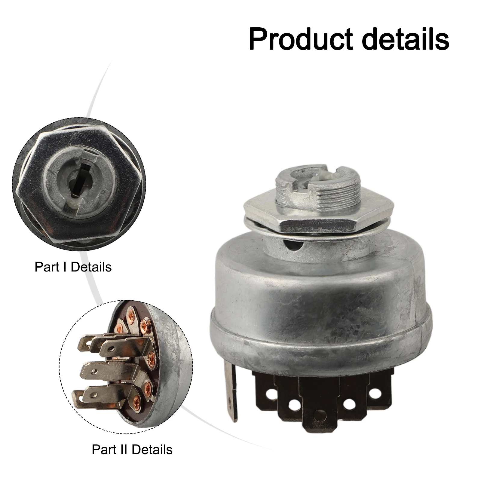 Heavy Duty Lawn Tractor Ignition Starter Switch that Replaces OEM Parts 531401 & Others; Perfect Fit for Several Models