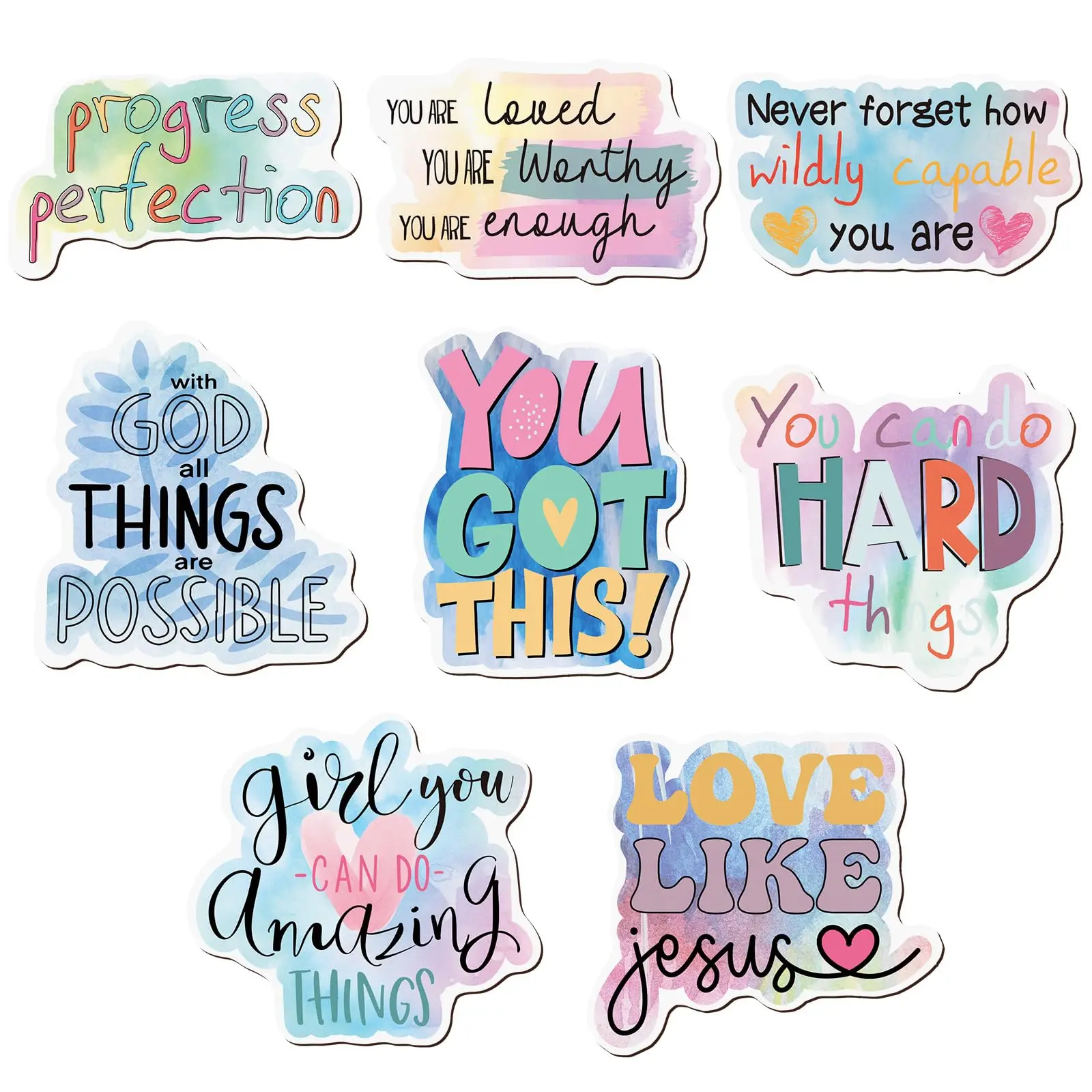 

8 Pcs Locker Decoration for Girls Inspirational Fridge Magnets Back to School Christian Bible Verse Motivational Quotes