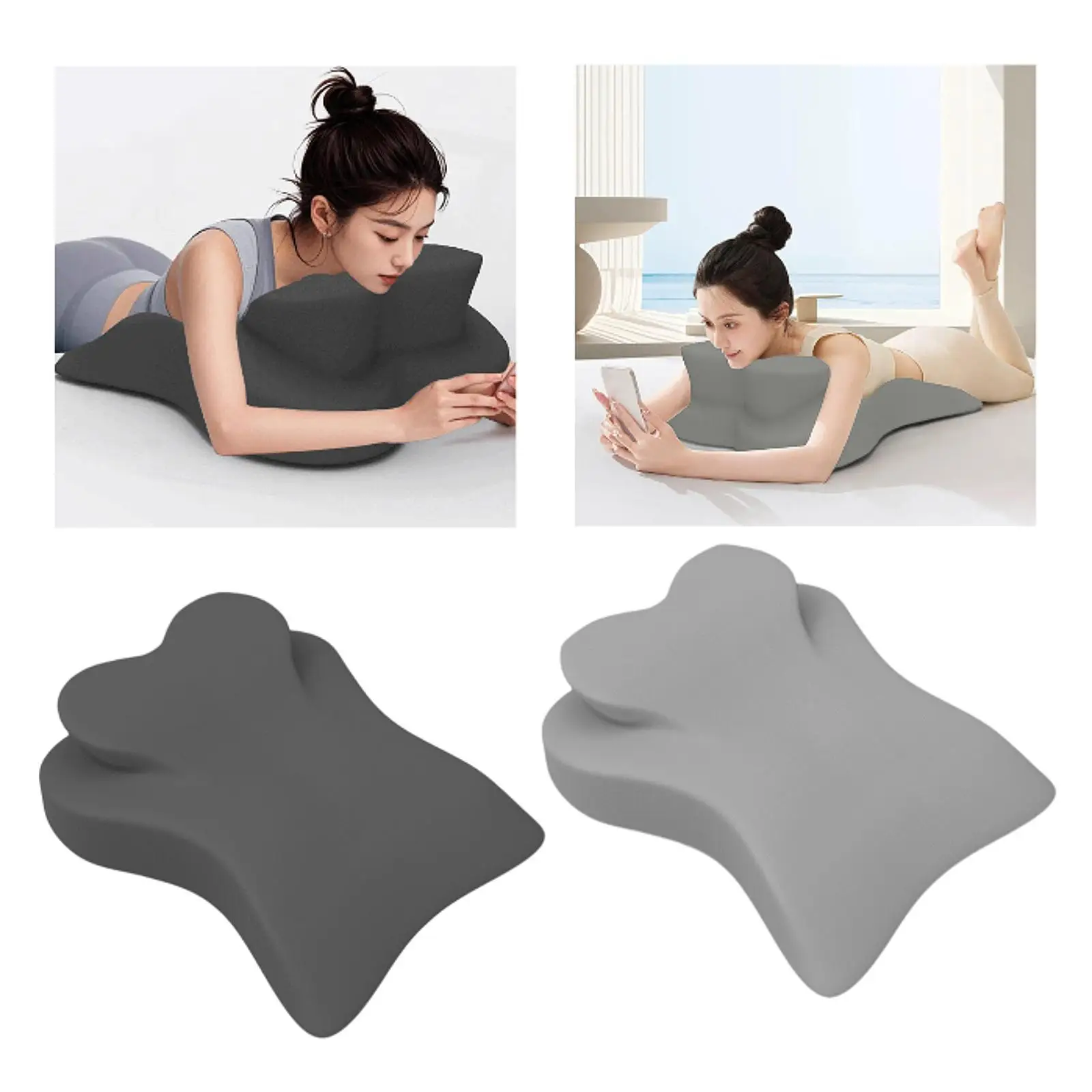 

Face Down Pillow Elegant Versatile Decorative Prone Position Lie Pillow for Apartment Birthday Gift Home Watching Movies Bedroom