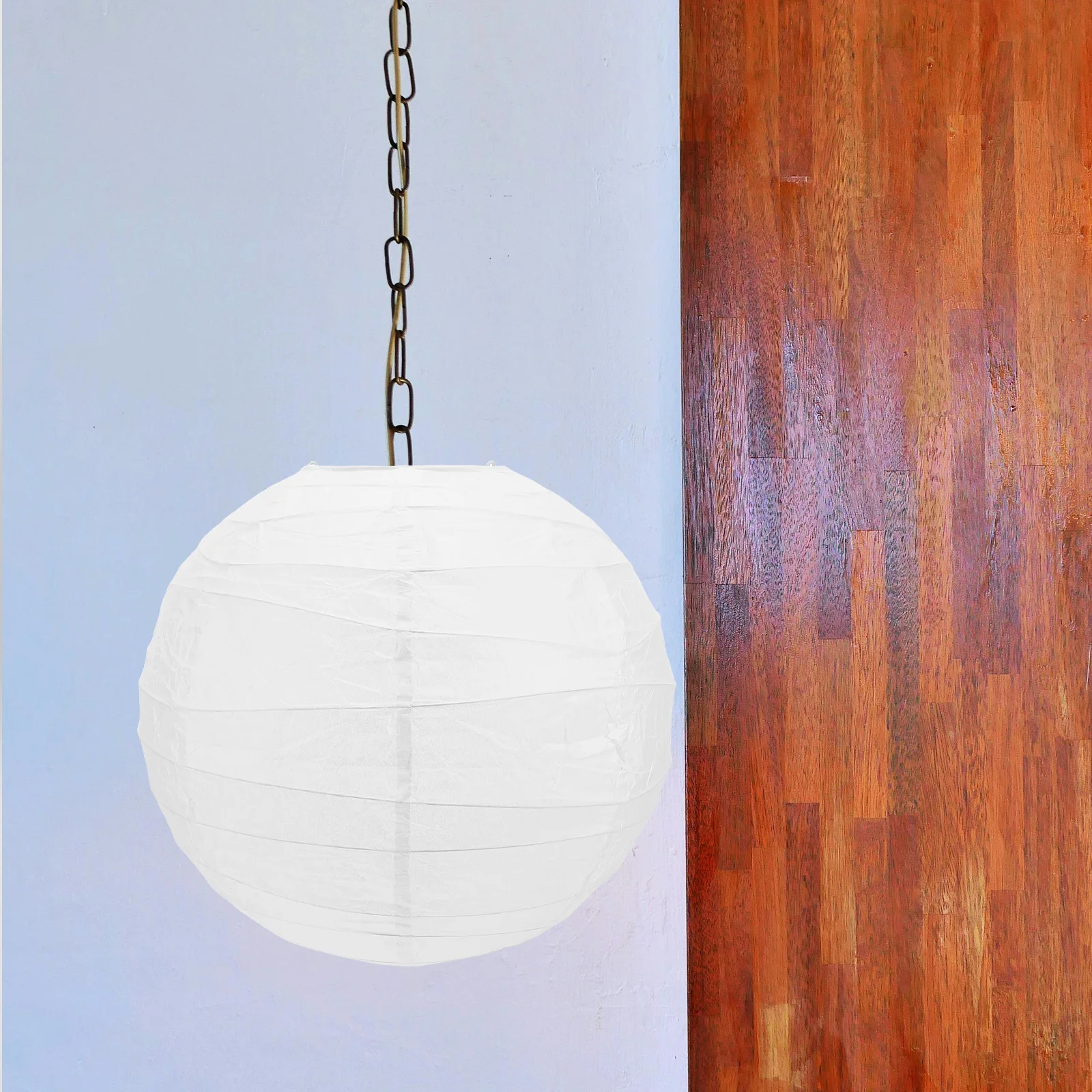 

Large White Round Paper Lantern Sphere Lamp Shade Collapsible Globe Hanging Lamp for Christmas New Year Party Indoor Lantern