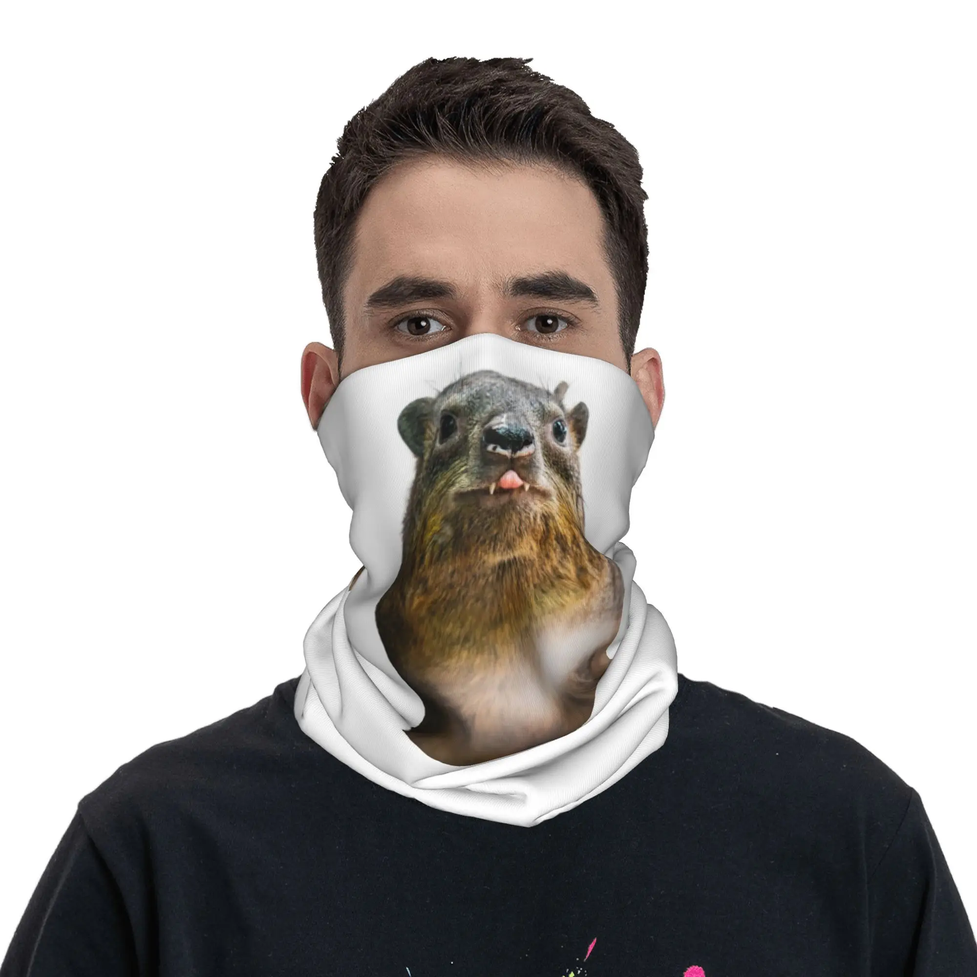 روك هايراكس صور لطيف مصاص دماء البطاطس باندانا غطاء الرقبة قناع مطبوع وشاح متعدد الاستخدام أغطية الرأس ركوب للرجال النساء الكبار