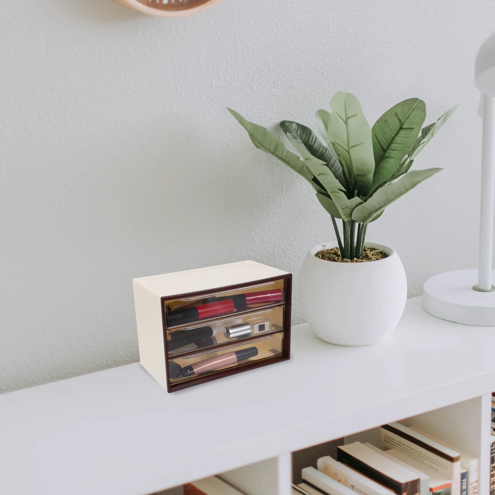 

Storage Box Desk Organizer Plastic Drawers Desktop Stationery Compact Closet Bedroom Kitchen Storage
