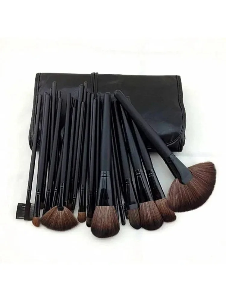 Sac cadeau de 24 pièces, ensembles de pinceaux de maquillage, pinceaux cosmétiques professionnels, poudre à sourcils, fond de teint, ombres, outils de maquillage
