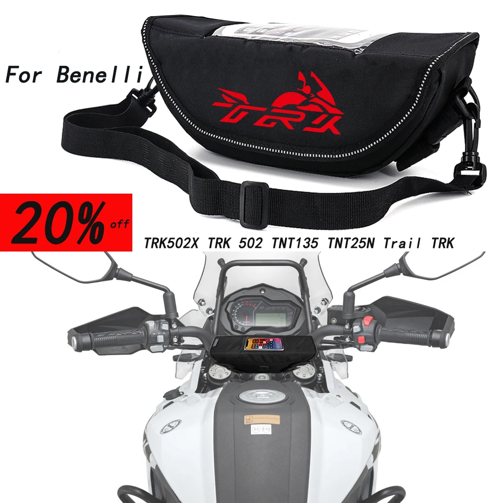 

For Benelli TRK502X TRK 502 TNT135 TNT25N Trail TRK Motorcycle accessory Waterproof And Dustproof Handlebar Storage Bag