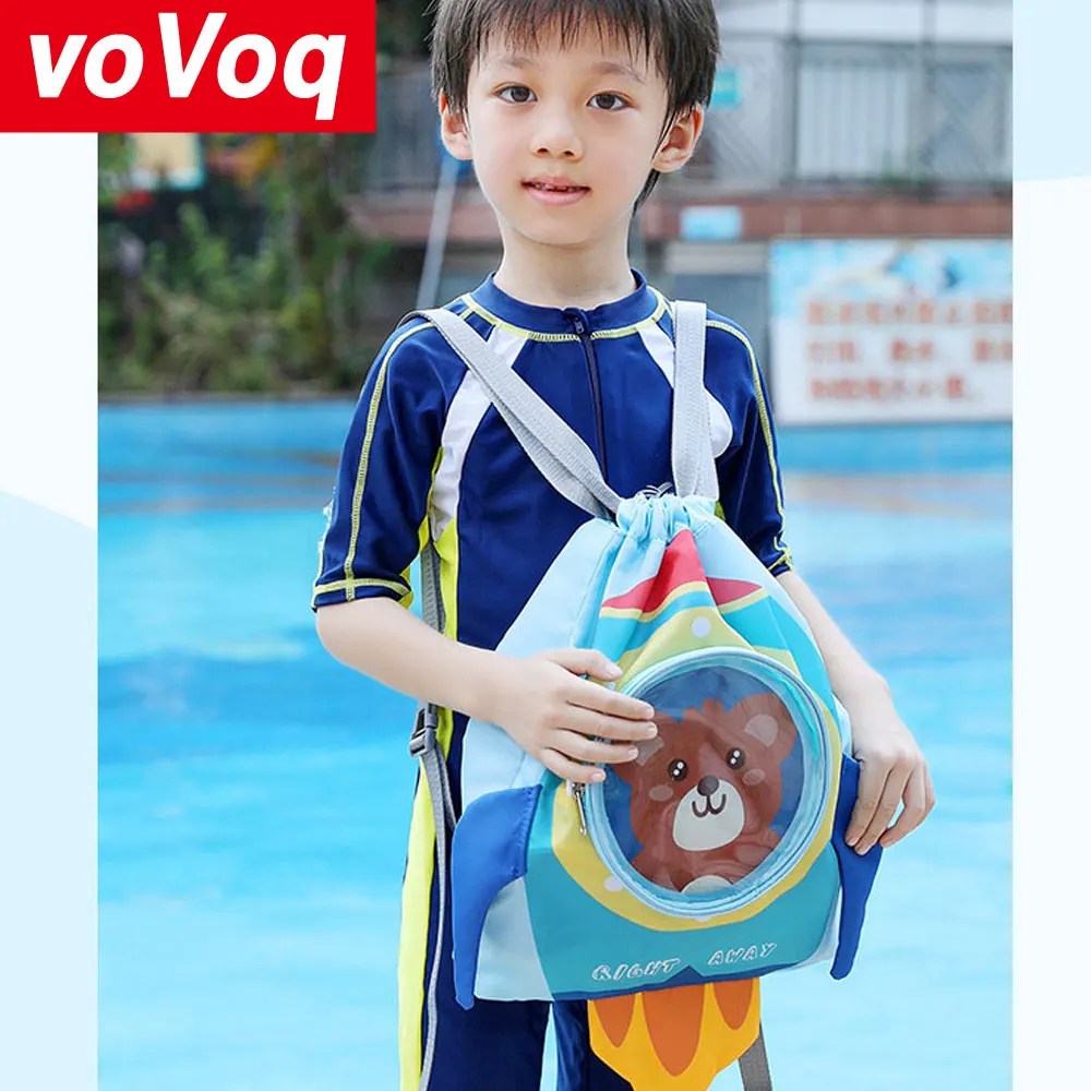 

Children's Backpack Swimming Dry and Wet Separation Storage Bag Beach Waterproof Cartoon Boys and Girls Outdoor Sports Handbag