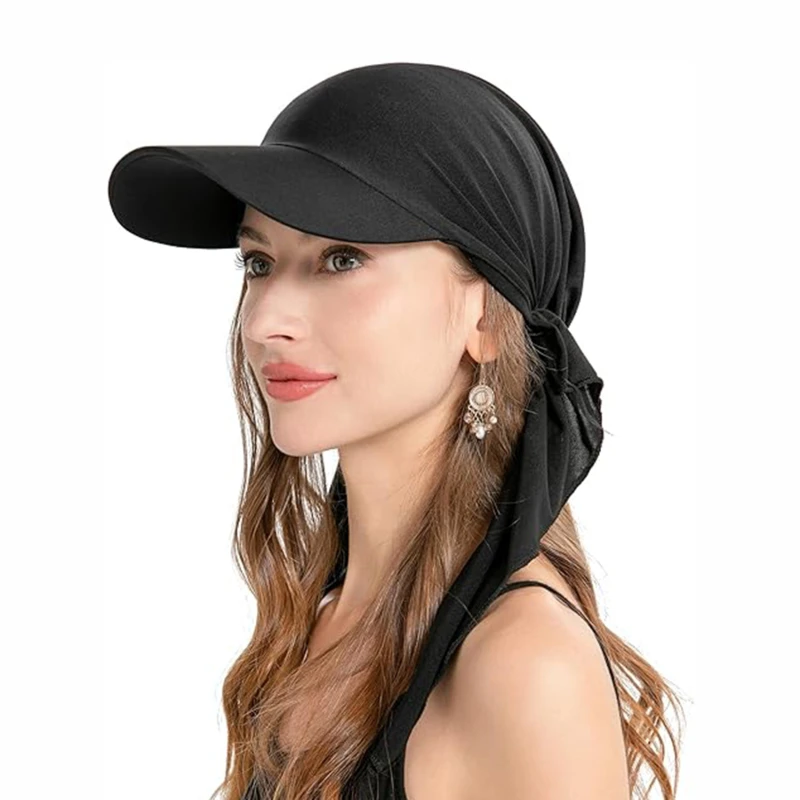 Nieuwe Zonnehoeden Instant Hijaab Cap Voor Vrouwen Muts Voile Moslim Sjaal Wikkel Baseball Caps Bandana Hijab Motorkap Tulband