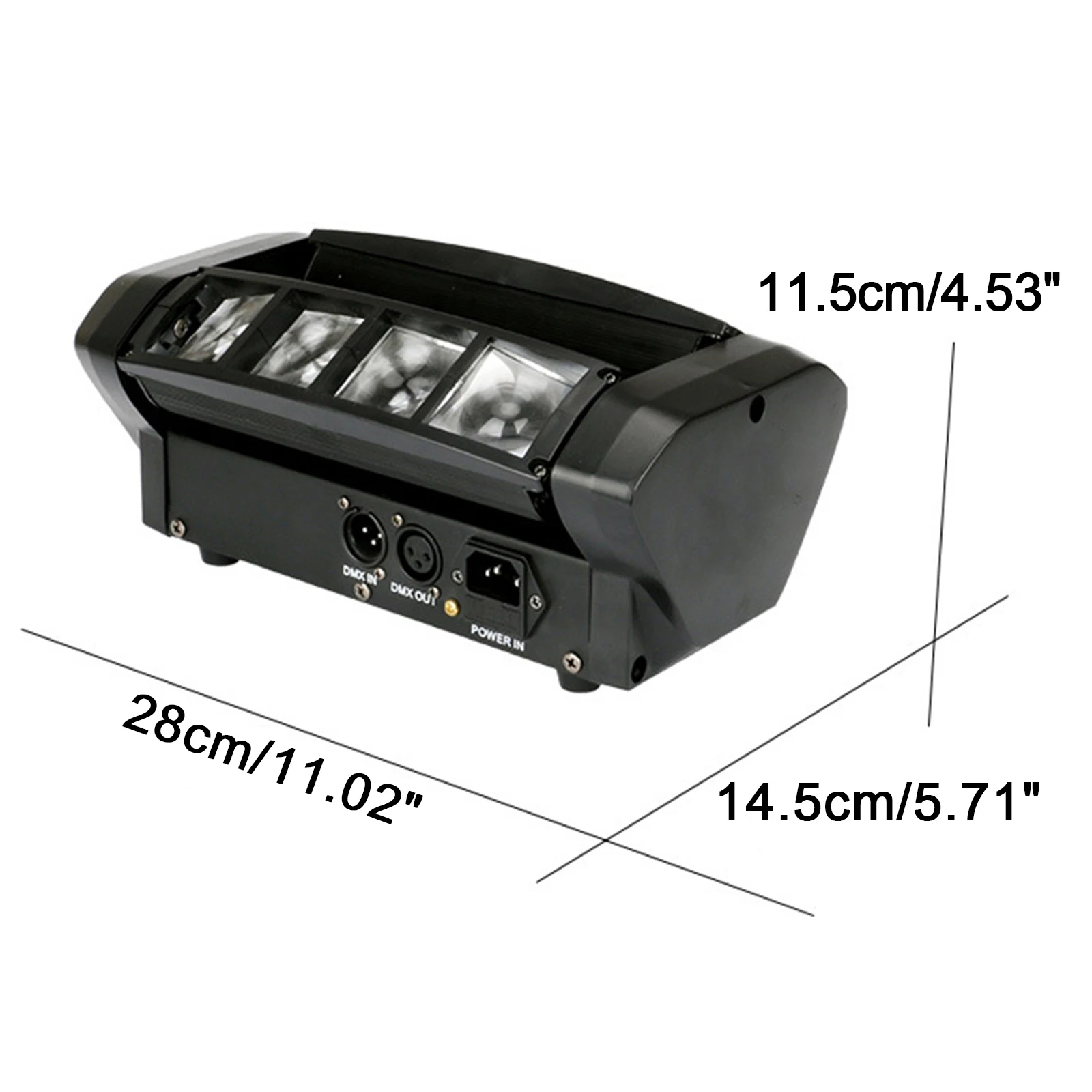 80W 8LED RGBW Spider Moving Head Stage Lighting Beam DMX Disco Party DJ Lighting