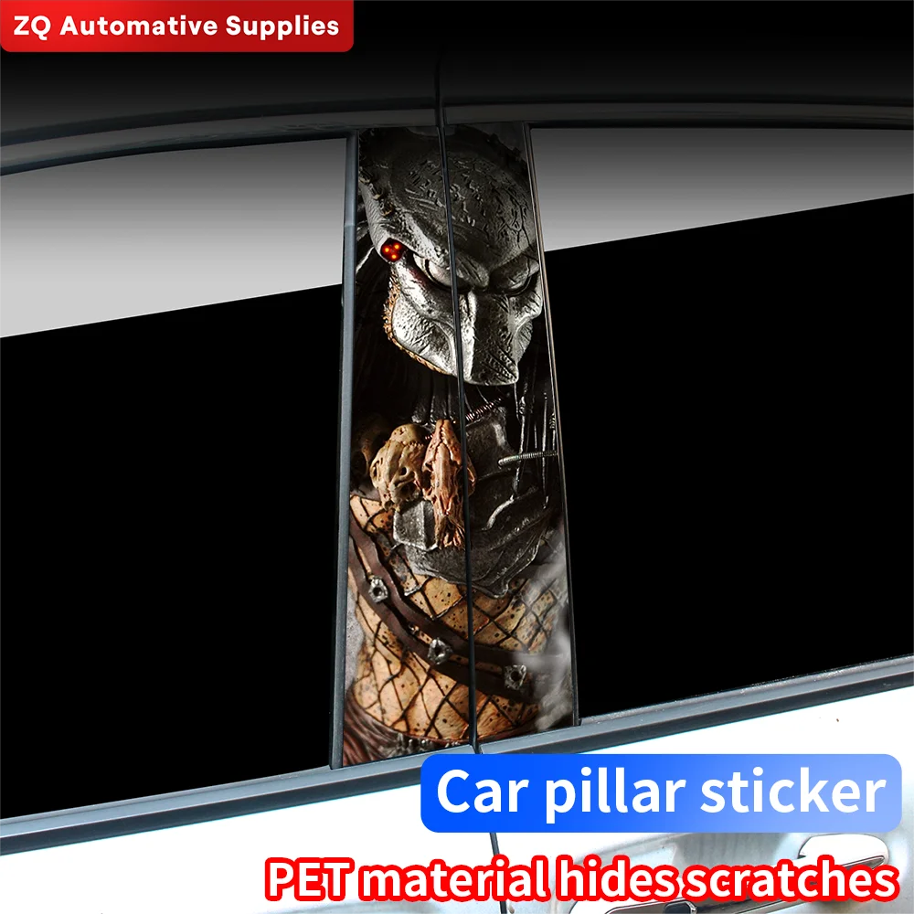 

Predator DIY Car Stickers Auto B-Pillar Funny Decoration Cover Scratches Waterproof Sunscreen Doors Pillar Trim Auto Accessories