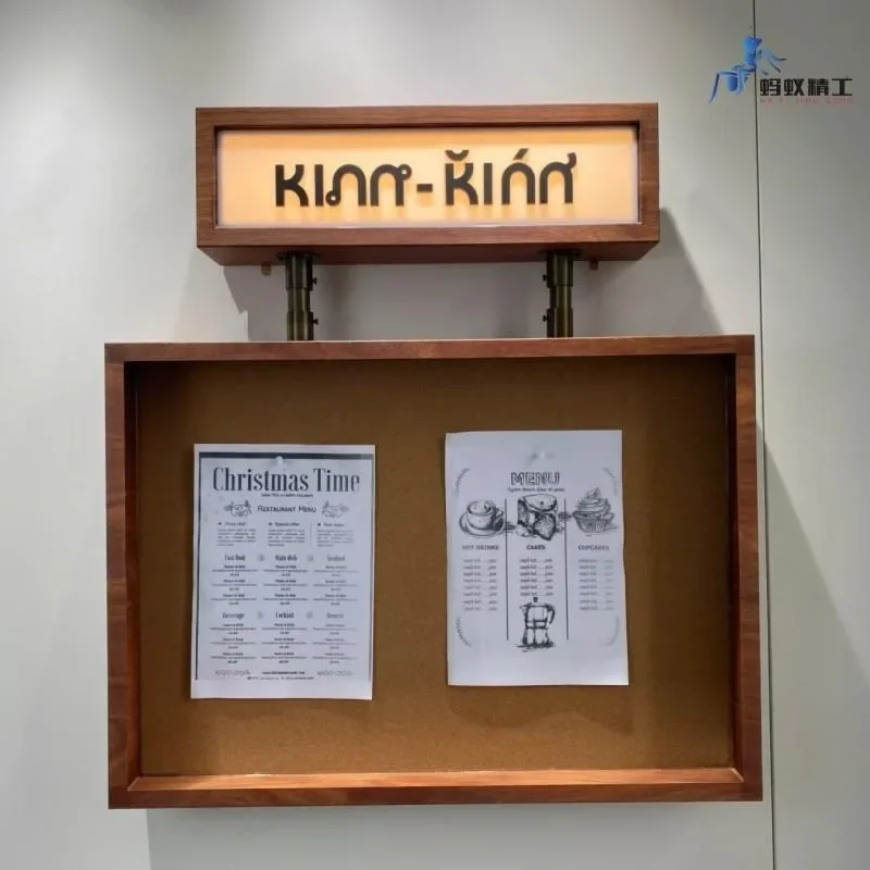 Luminous poster decorative frame, Hong Kong Fengmu publicity board, product display, lamp cabinet, niche, bulletin board, meal l