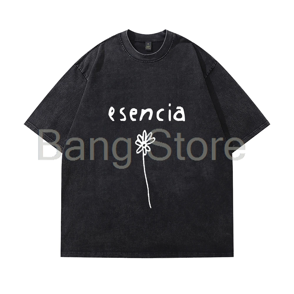 Humbe Merch Esencia Washed Cotton Tee Unisex T-shirt Crewneck Short Sleeve Tops