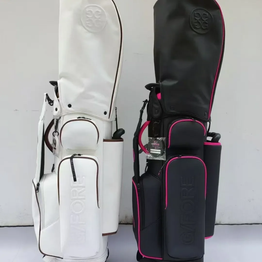 

Tour-Grade Rolling Golf Bag, Convenient Handle & Dual Cap Coverage, Aesthetic Club Transport Bag