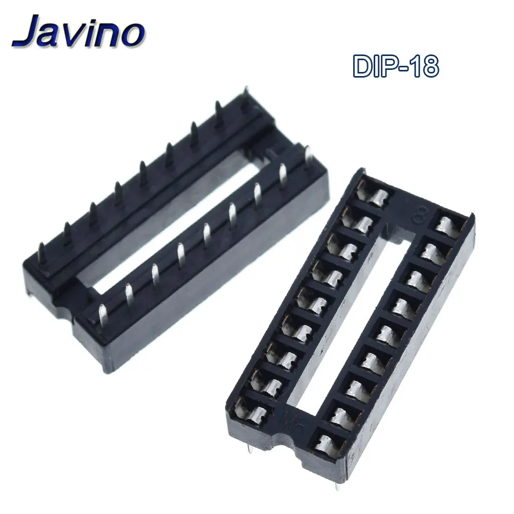 10 Uds. Enchufes IC DIP6 DIP8 DIP14 DIP16 DIP18 DIP20 DIP28 DIP40 conector de pines DIP Socket 6 8 14 16 18 20 24 28 40 pines