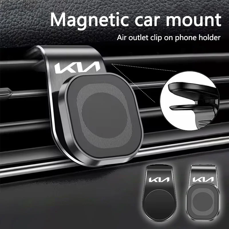 Support de téléphone magnétique pour voiture, Support de ventilation GPS pour KIA Sportage Ceed Sorento Cerato Optima Picanto Rio Soul Stonic