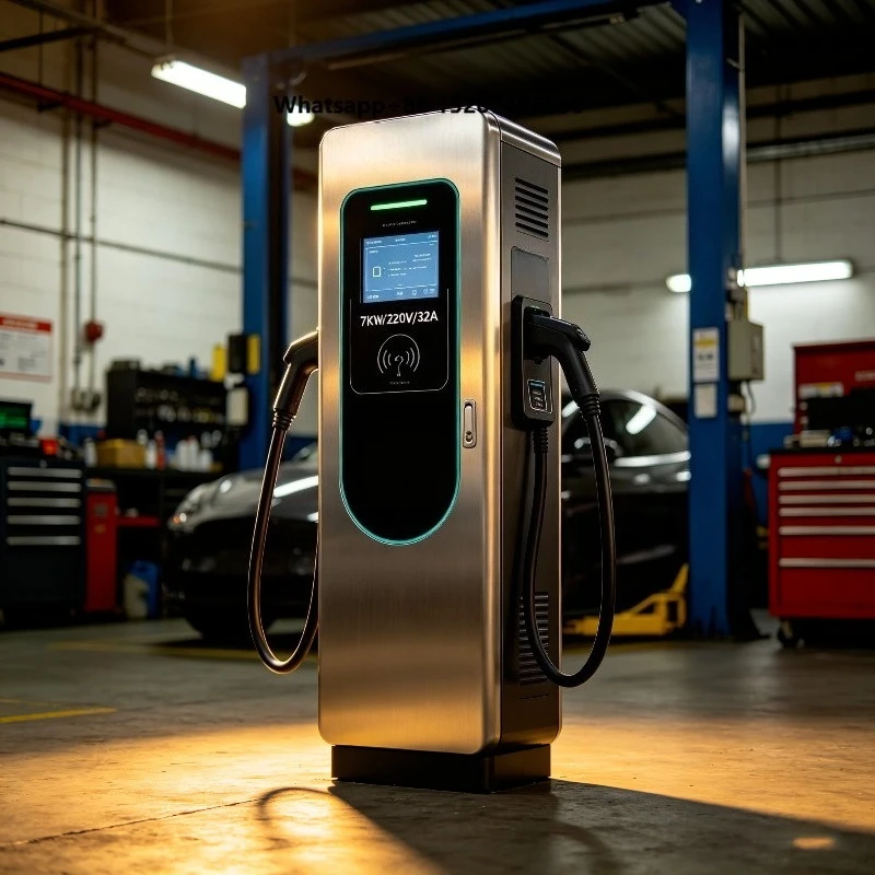 32A 7kW Electric Car Charger EV Charging Pile with Type 2 Plug