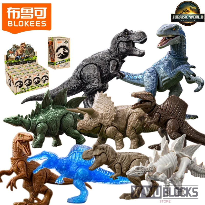 

Строительные блоки BLOKEES, набор природы, ЮРССИЧЕСКИЙ мир, динозавр, тираннозавр Рекс, игрушка, сращивание, экшн-модель, коллекция, орнамент, подарок