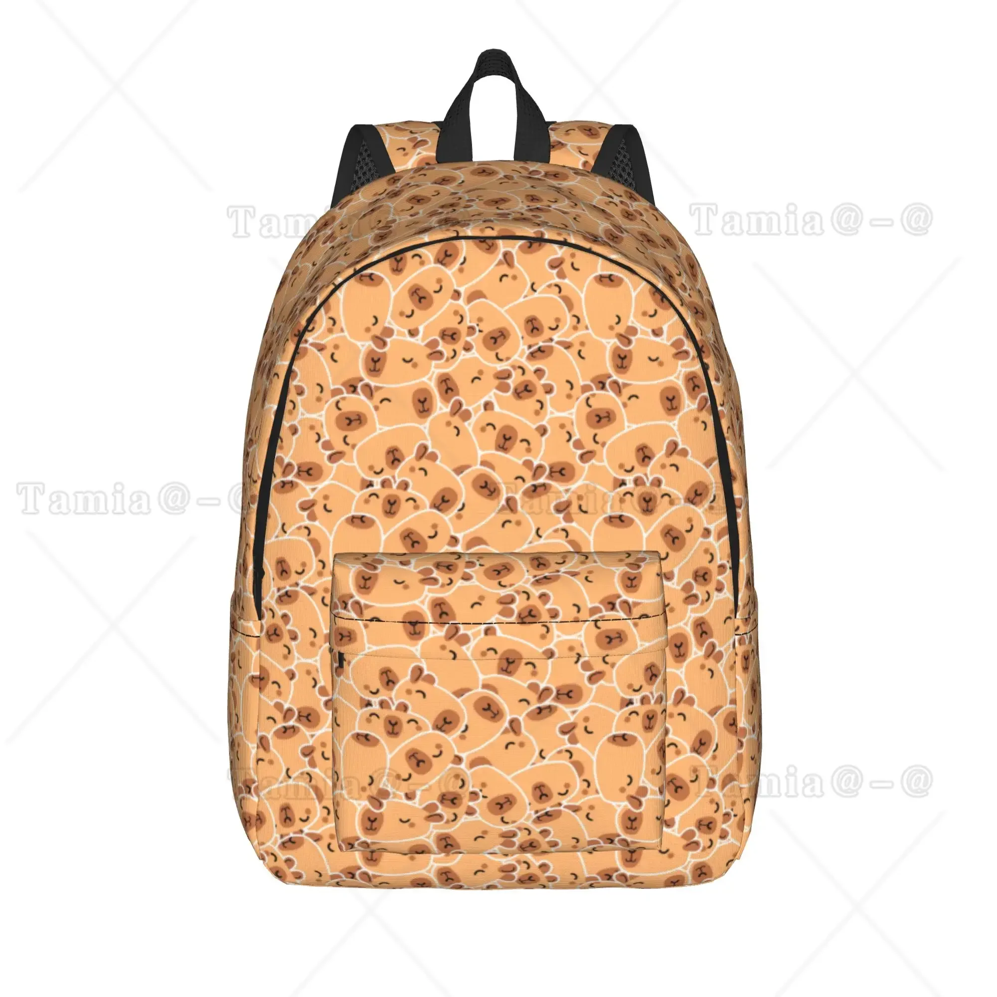 Cute Capybara Animal Doodle Print Backpack  Trekking Backpacks Women Men Kawaii School Bags Design Pattern Rucksack
