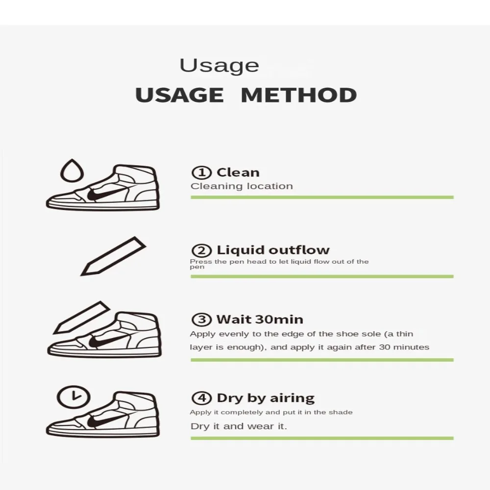 Waterproof Shoes Stains Removal Repair Complementary Color White White Black Pen Sneakers Anti-Oxidation Pen DIY Cleaner