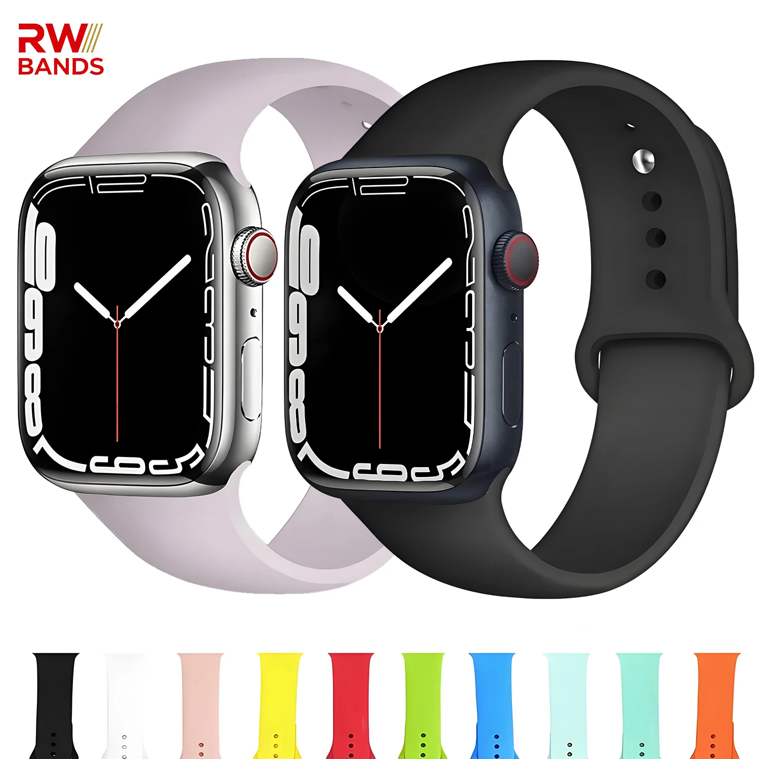  Original Silikonarmband für Apple Watch Band iwatch Serie 11 10 46 mm 42 mm 9 8 7 6 5 4 SE 41 mm 45 mm 40 mm 44 mm Armband Ultra 2/3