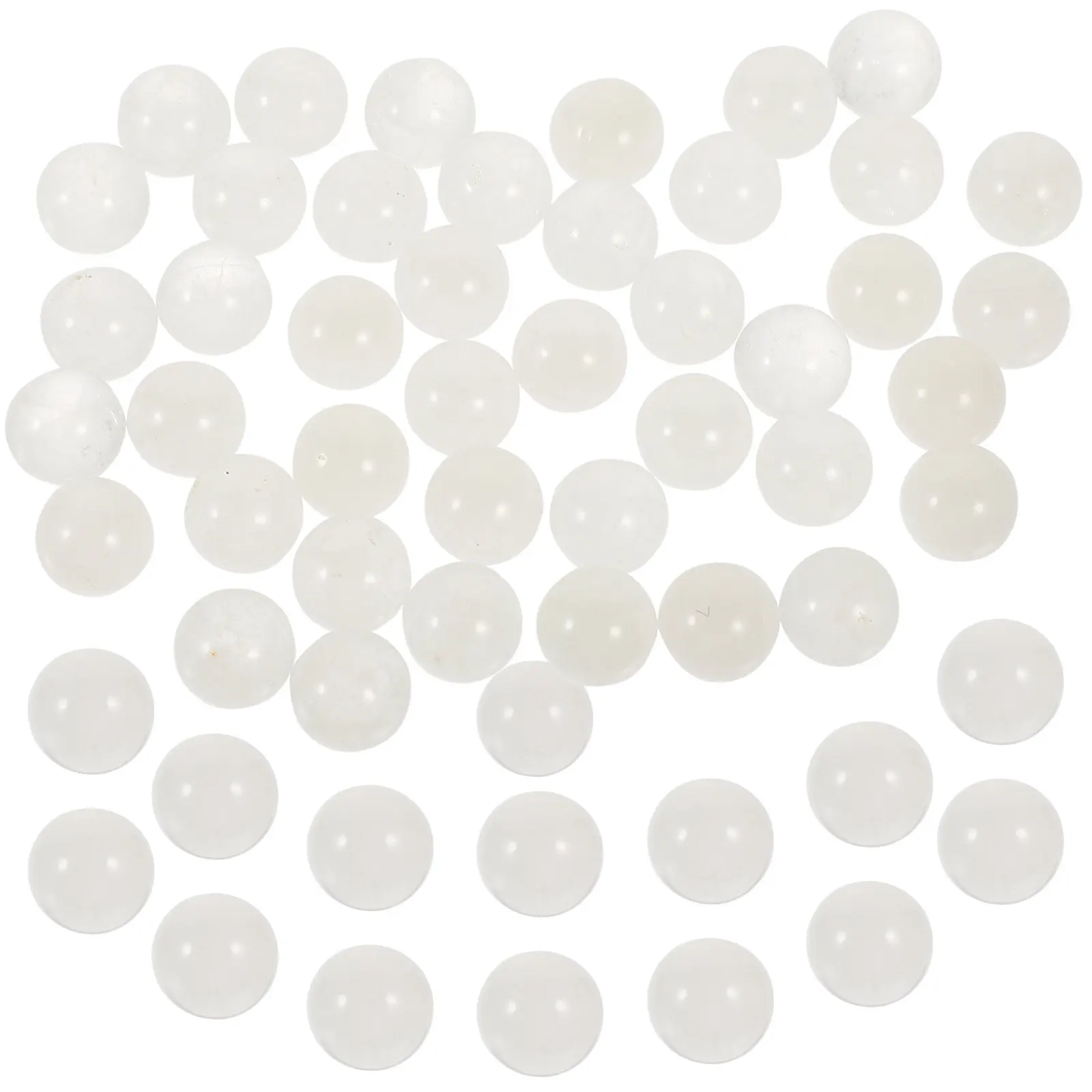 

50Pcs No Hole Beads Natural Crystal Stone Smooth Round Decorative Beads for Essential Oil Bottle Roller DIY Jewelry Supplies