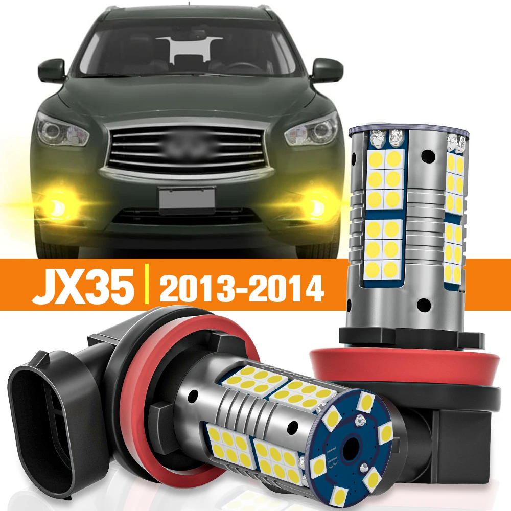 Lampu kabut LED untuk Infiniti JX35 2013 2014 Aksesori lampu Canbus 2 buah