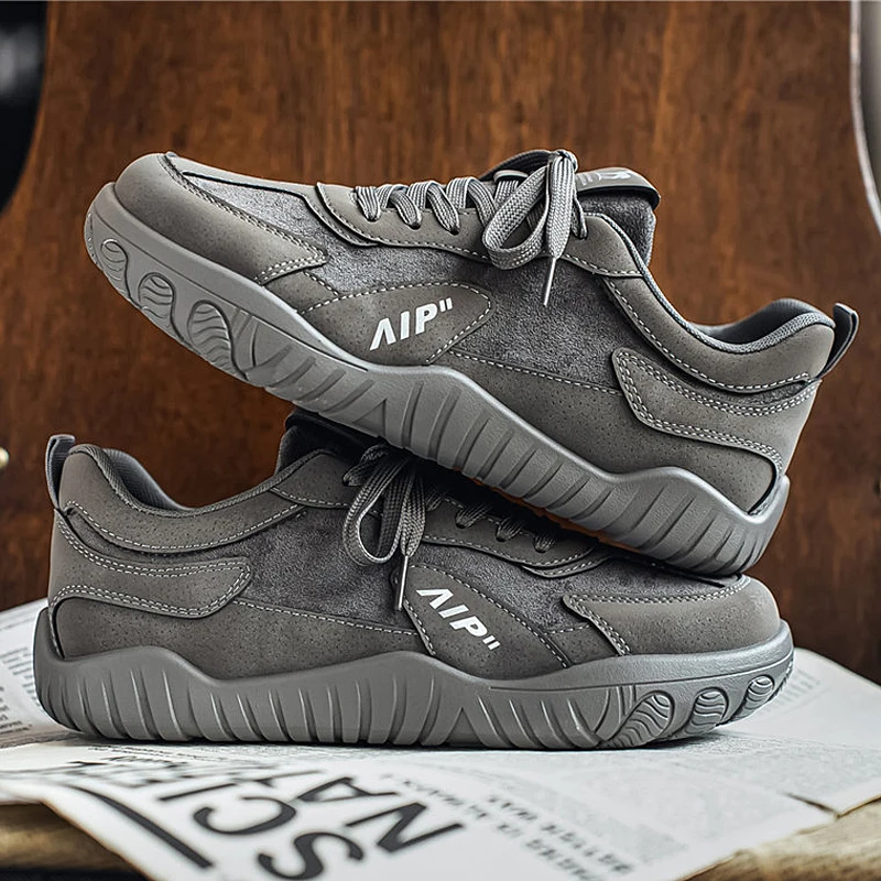 Big SIze 46 Wide Width Walking Shoes For Men Suede Walking Driving Shoe Minimalist Running Sneakers Zapatos Casuales 2026
