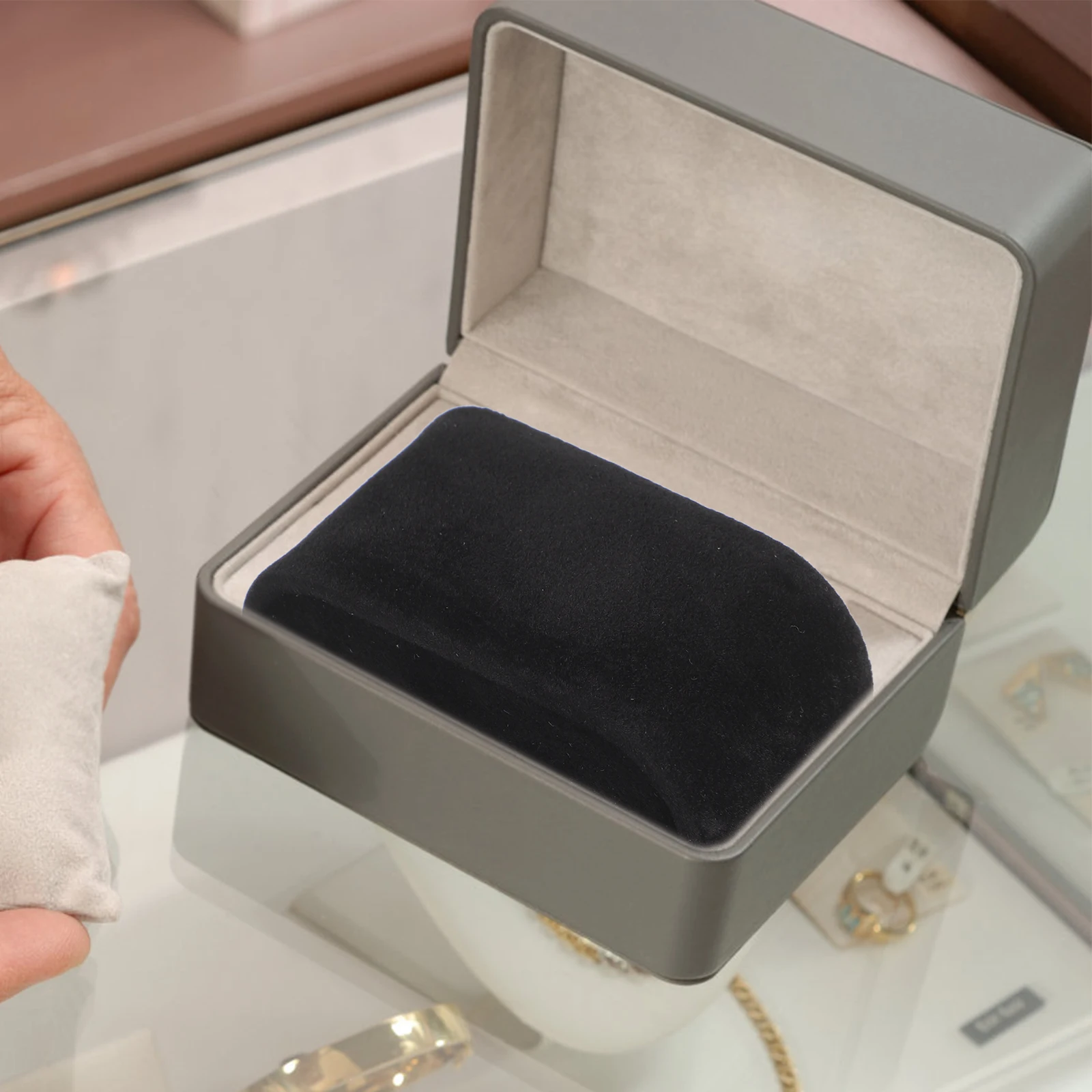 

8pcs Jewelry Display Pillow Set Soft Flannelette Bracelet Bangle Chain Holder Watch Organizer Stand Lightweight Durable For