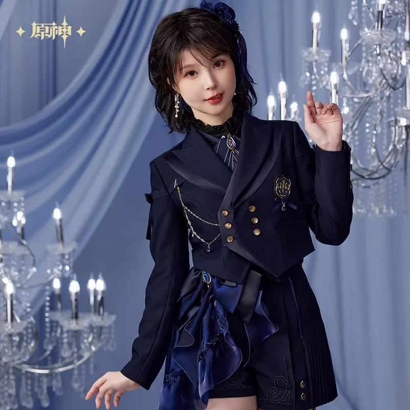 

Official Genshin Impact Furina Theme Impression Series Short Uniform Jacket Genshin Anime Peripheral Gift