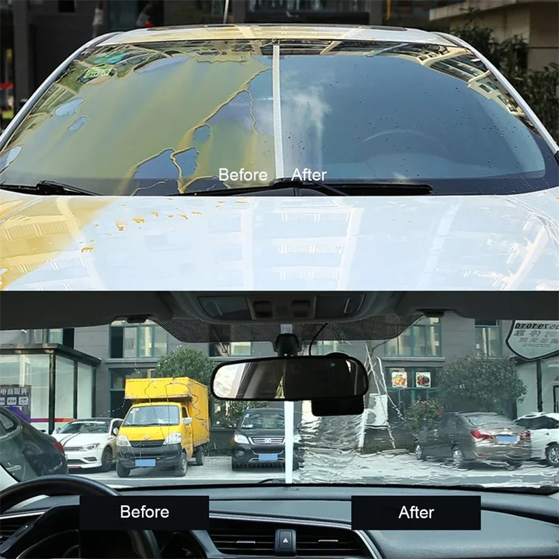 Front windshield anti-fogging cleaner Cleaning Car Supplies Front stop Strong decontamination remove oil film net