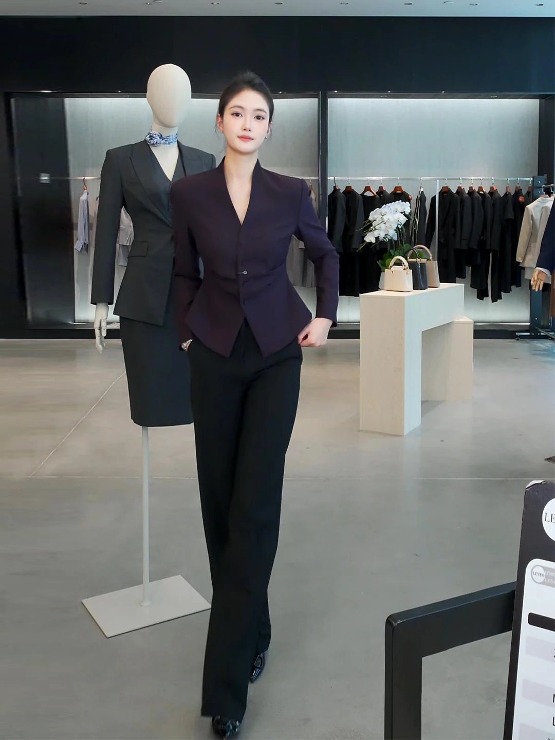 

Bla High Waist Draped Suit Pants Women's Faion Autumn New Sle 2025 Slim Straight Leg Trousers Ele Commute Wear