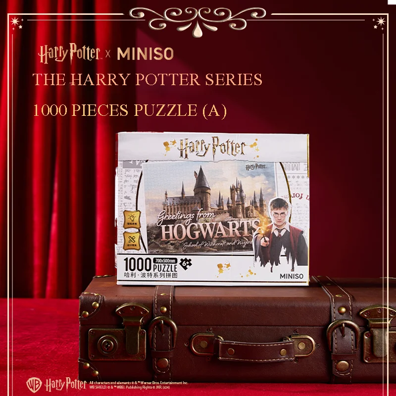 Genuine Miniso Harry Potter Series Hogwarts -1000 Pieces Puzzle Stress Relief Toy Gift Room Decorated Children Birthday Present