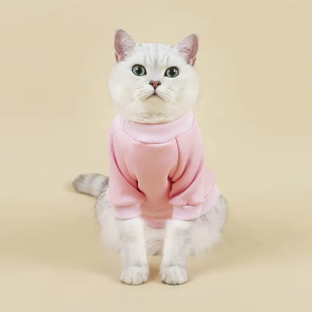 Pet Sweatshirt Autumn and Winter New Comfortable Breathable Warm and Fleece Dog Clothes Small Dog and Cat Clothes