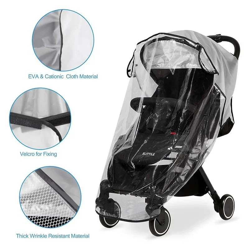 

Universal Baby Stroller Rain Cover Pram Windproof Cover Winter Warm Weather Shields Baby Cart Raincoat Stroller Accessories