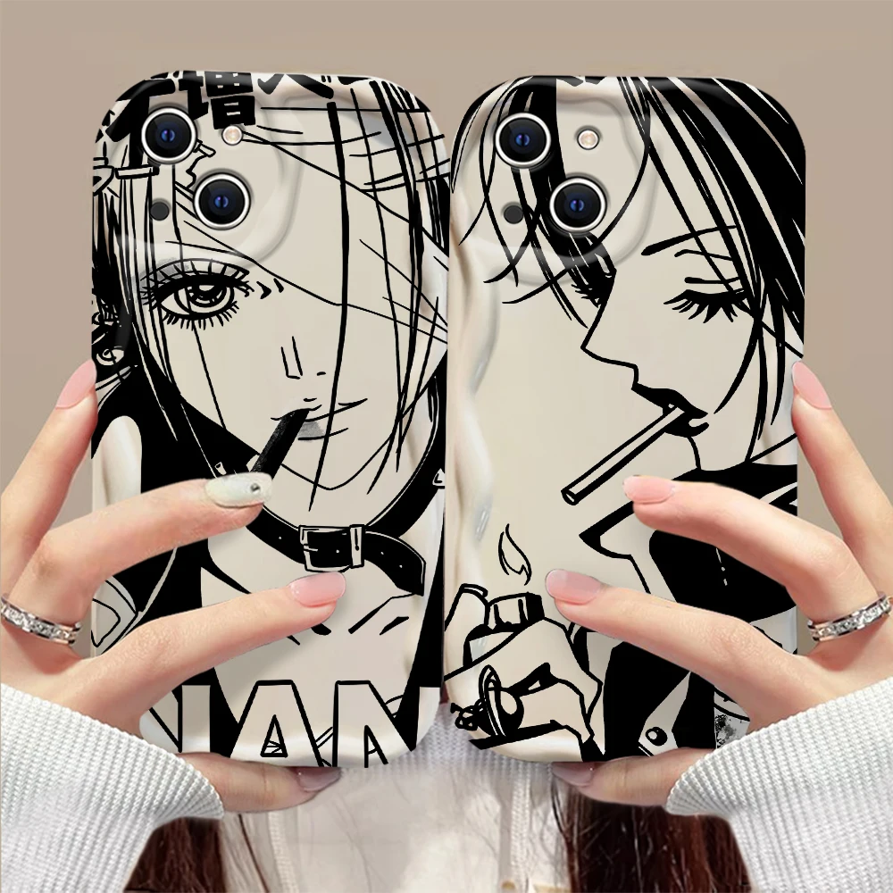 Cartoon Anime Oosaki Nana 3D Wave Case For OPPO Realme 12 11 10 9 8 7 7i 6 5 Pro Plus C67 C55 C31 C35 C11 C12 C15 C20 C21Y Cover