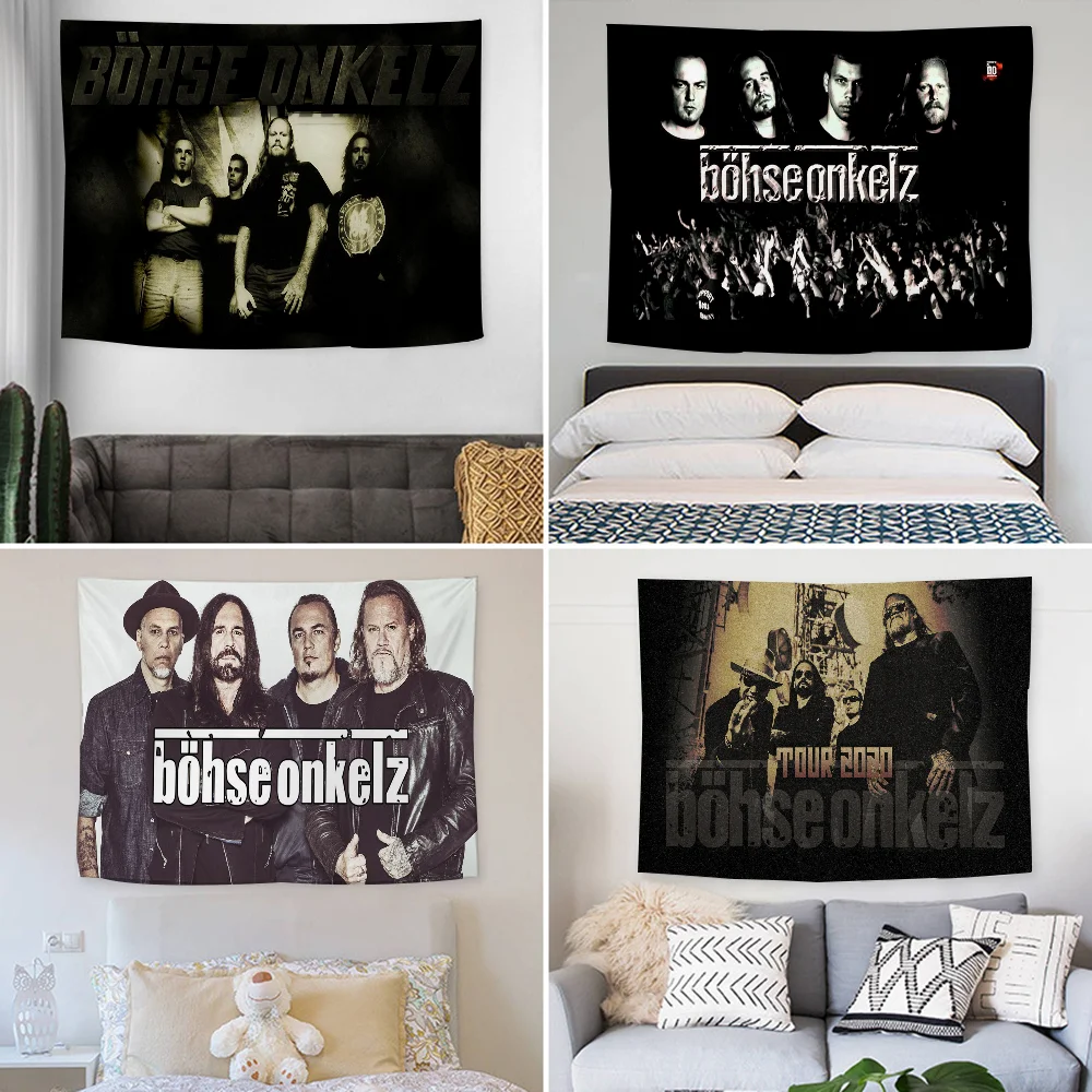 

B-Bohse Onkelz Tapestry Decoration party Background Hanging Cloth Bedroom Tapestry Room Decor Aesthetic