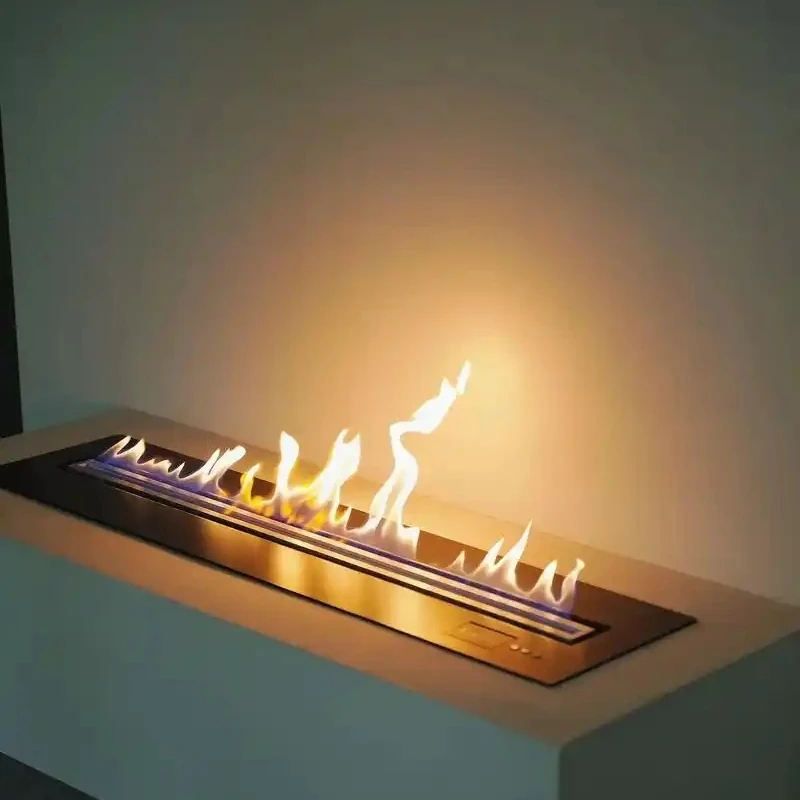 tuya wifi bio kamin  electric ethanol fireplace rectangular bioethanol burner kamin ethanol wifi