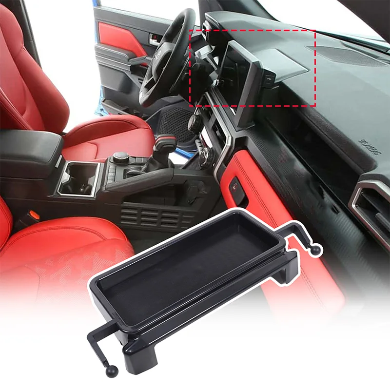 For Toyota Tacoma Low configuration small screen version 2024 + Car Dashboard GPS Mount Stand Central Control Storage Accessory