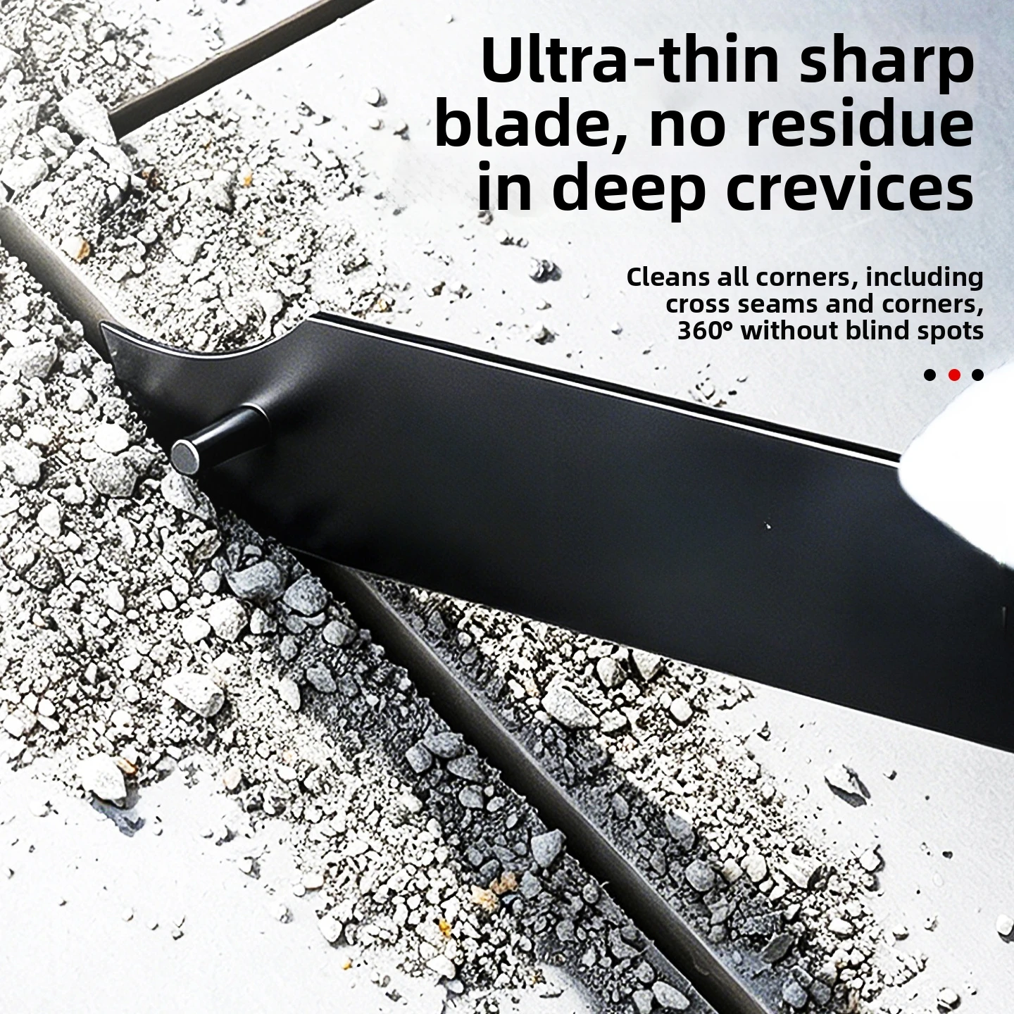 Precision Grout Removal Tool with Dual Head Design and Thin Hardened Manganese Steel for Detailed Masonry Work