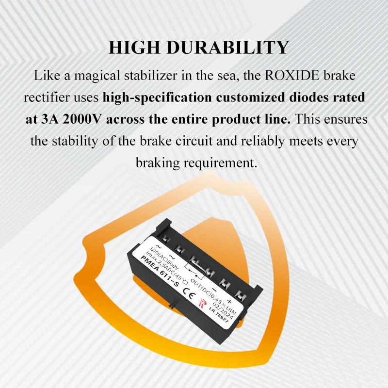 Motor Brake Rectifier PMEA611-S 600V 2.5A DC LR76927, Switching Power Supply Device