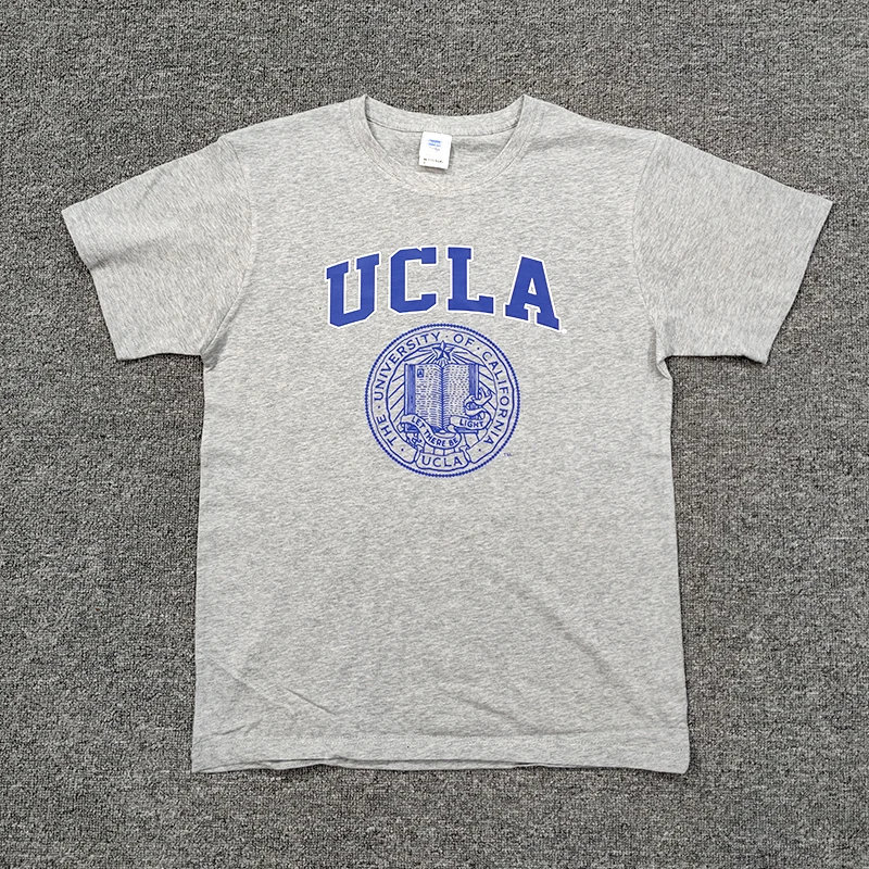 Men'sandwomen's casual sports loose plus size top T-shirtUCLA University of California Los Angeles Uniform College Style T-shirt