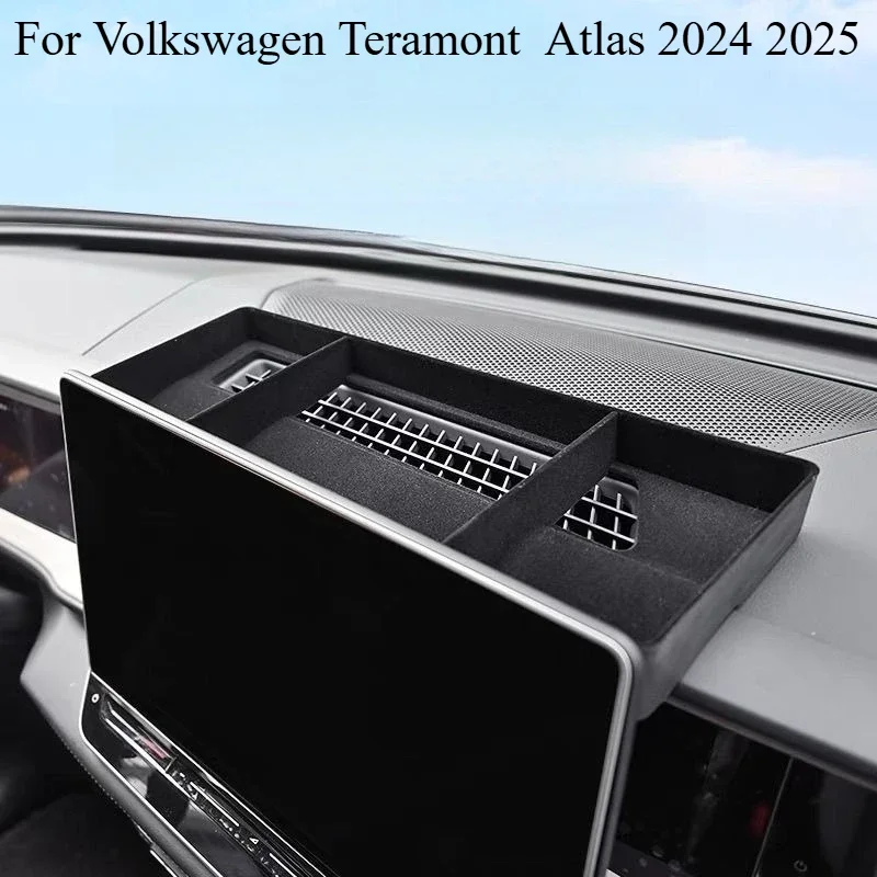 

For Volkswagen Teramont Atlas 2024 2025 Central Control Dashboard Navigation Screen Rear Storage Box Tray Interior Accessories