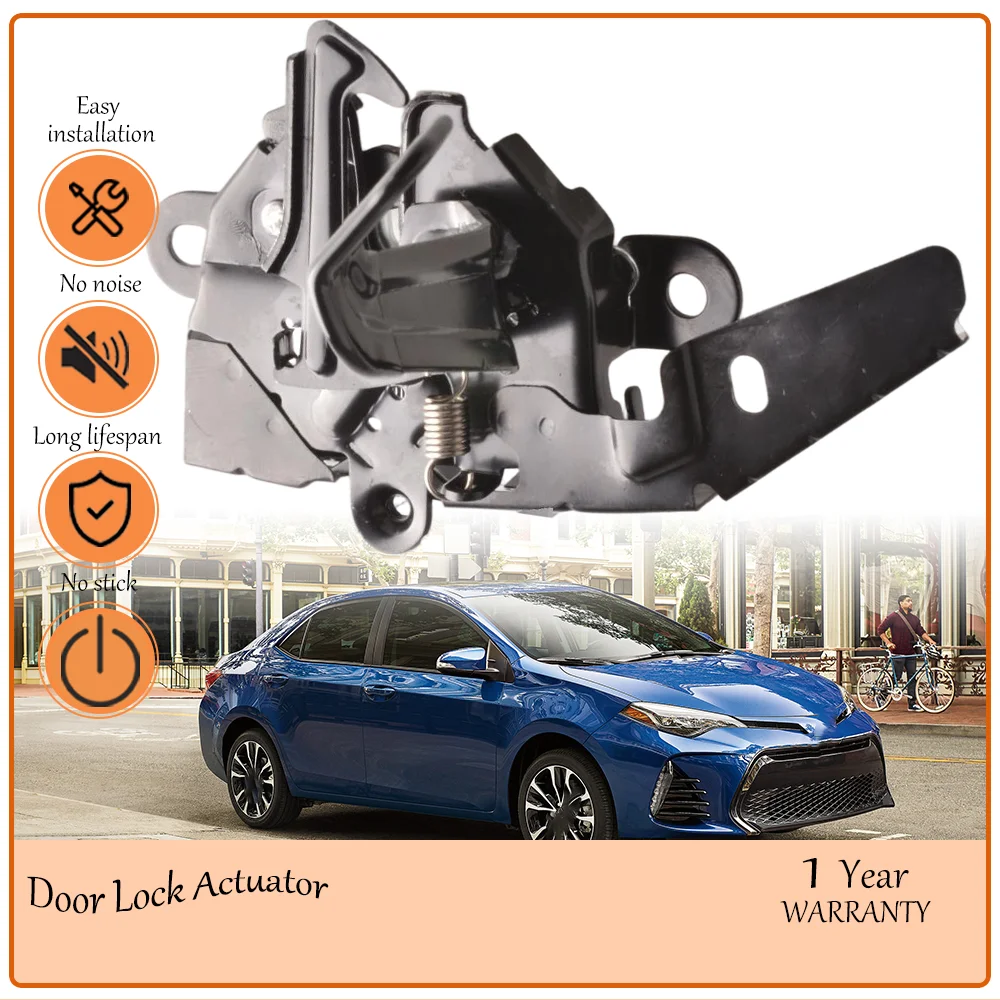 

Resilient-Formed Bonnet Lock Assy,Fit for Toyota 2019 Corolla, No Cable No Induction Design, oem Spec 553510-02A20,5351002A20