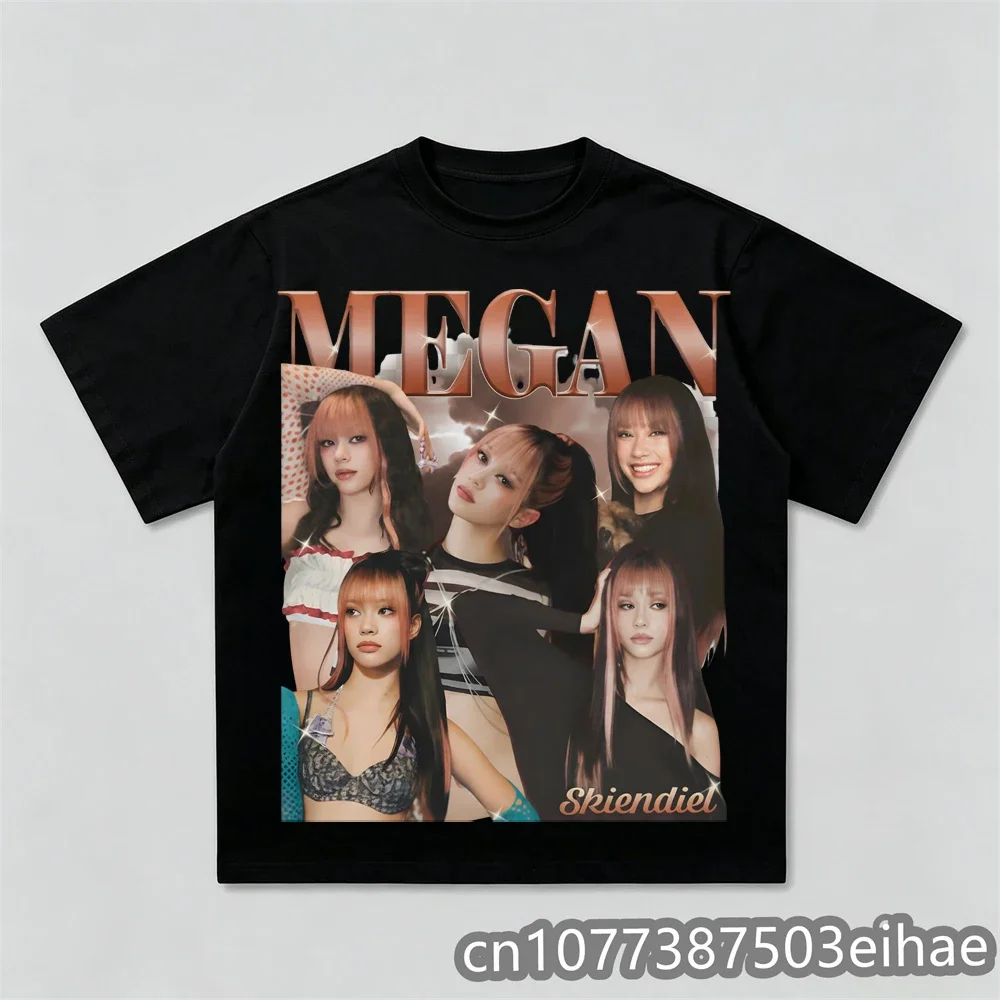 KATSEYE Men Women Oversized Graphic Print T-shirt Casual Cotton O-neck Harajuku Streetwear Wind Top Funny Poster Design