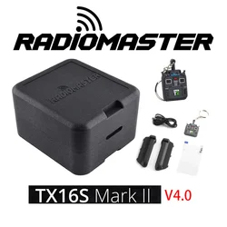 Radiomaster TX16S MK II V4.0 4-in-1 Multiprotocol Transmitter16CH Hall Gimbals ELRS/4in1 Program  OpenTX and EdgeTX for RC Drone