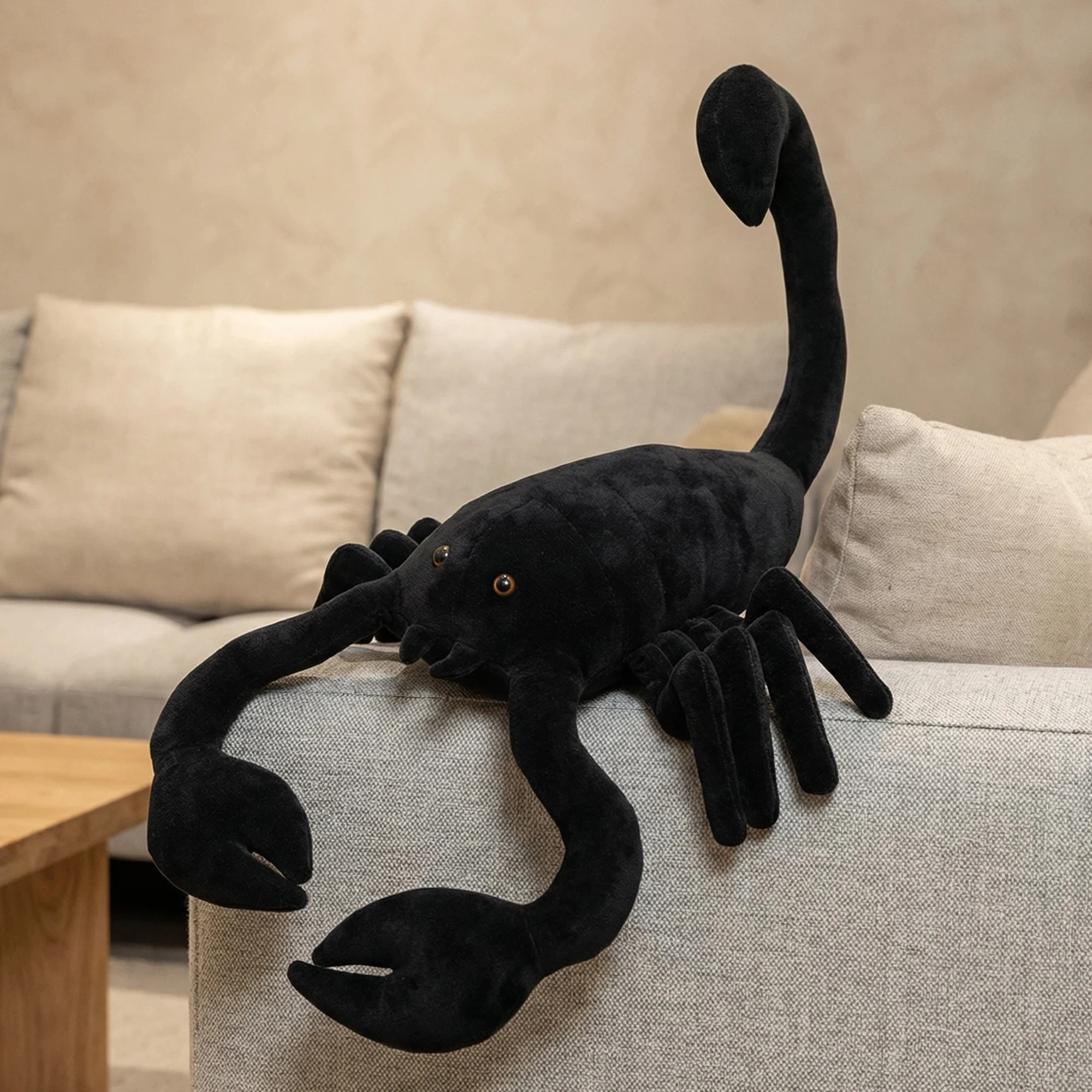 40-120 سنتيمتر محاكاة كبيرة الحجم الأسود العقرب ألعاب من القطيفة الحشرات الإبداعية العقرب محشوة الدمى هدايا لعيد الميلاد هالوين