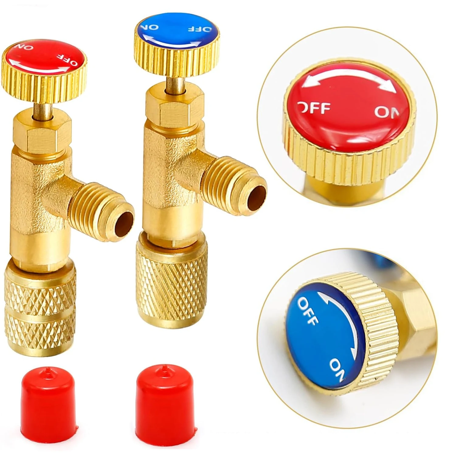 R410 refrigerant filling valve Air conditioner fluoride safety valve refrigeration switch R22 copper adapter tool