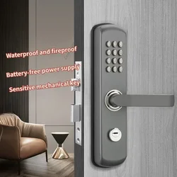 Stainless Steel Mechanical Code Lock Particle Button Combination Keyboard Waterproof And Tamper-proof Security Door Lock