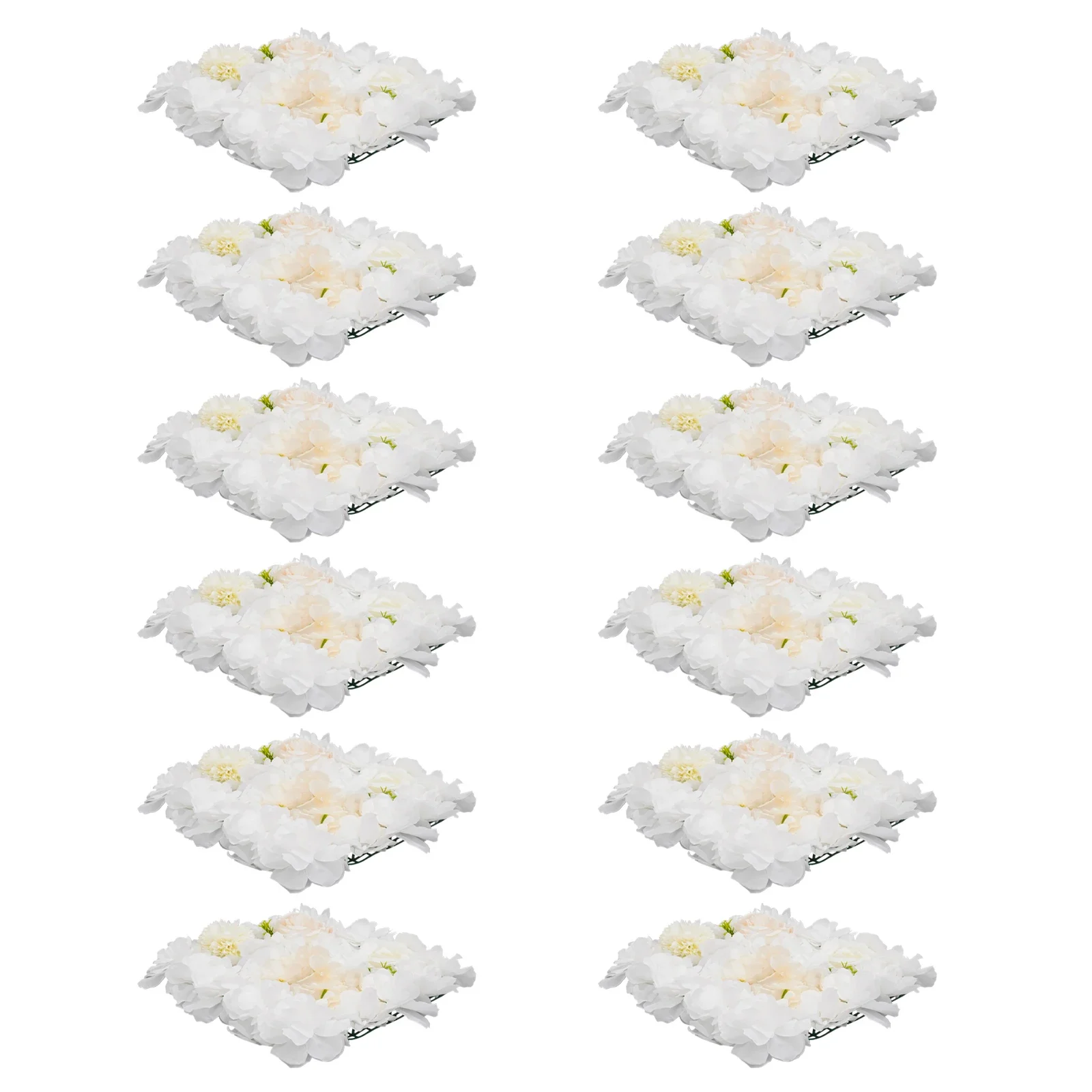 

Atmosphere Decorations 12PCS Practical Artificial Flower Wall Panels with 100* Cable Ties for Various Party Backdrop