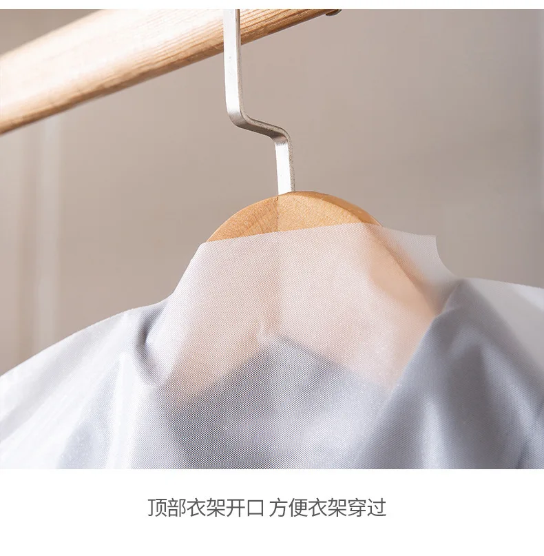 Clothes Dust Cover Hangable Coat Dust Bag Household Transparent Clothes Hanging Clothes Bag Dustproof Suit Cover