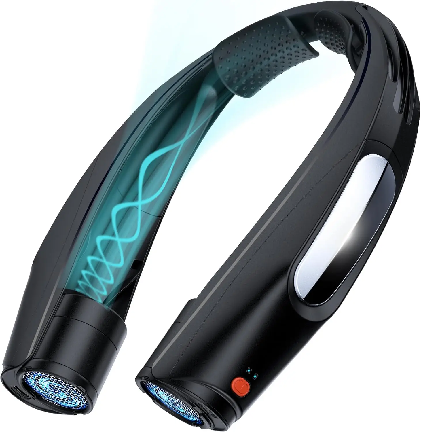 

Портативный вентилятор для шеи, персональный вентилятор без использования рук, с батареей 6000 мАч, USB-перезаряжаемый, с 6 регулируемыми скоростями