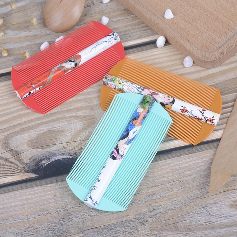 

1Pc Both Sides Lice Comb Styling Tools Lice Comb Encryption Grate Dandruff Hair Care Brush